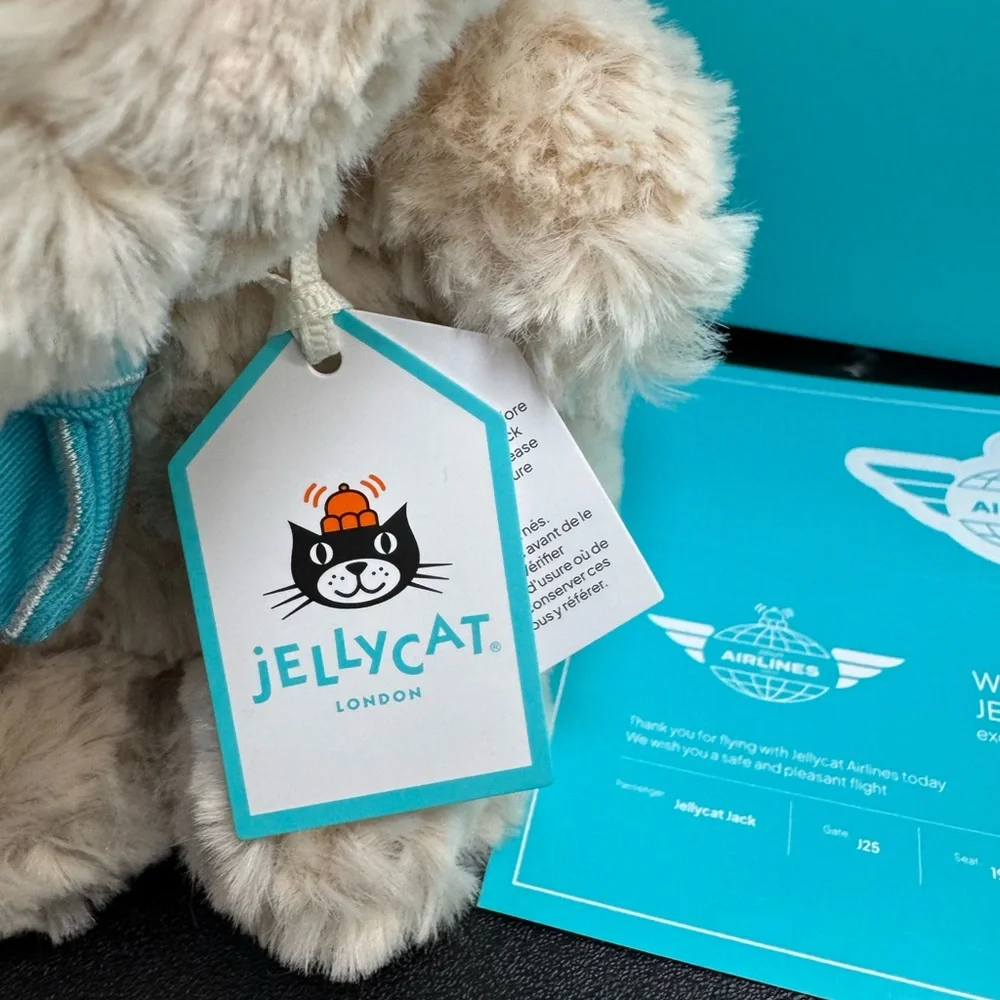 Jellycat Bartholomew Bear Junior ‘Pilot’ - Picture 4 of 7
